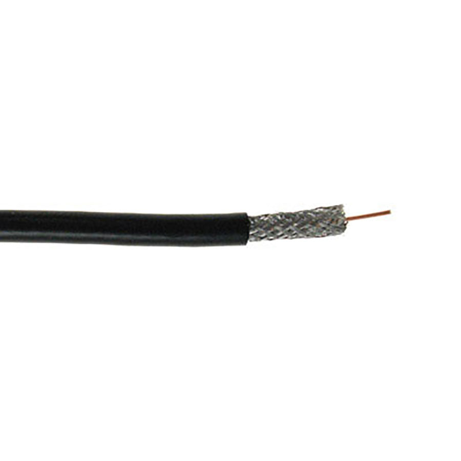 RG6/UQ-DB RG6/U QUAD SHIELD COAX DIRECT BURIAL- 18 AWG BC 60%/40% AL BRAID, GEL FILLED, OUTDOOR INSTALLS, DIRECT BURIAL LLDPE JACKET- BLACK -1000 FT/305M SPOOL