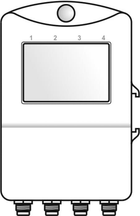 Thermometer for 2 external probes + 2x 0-5V inputs with display