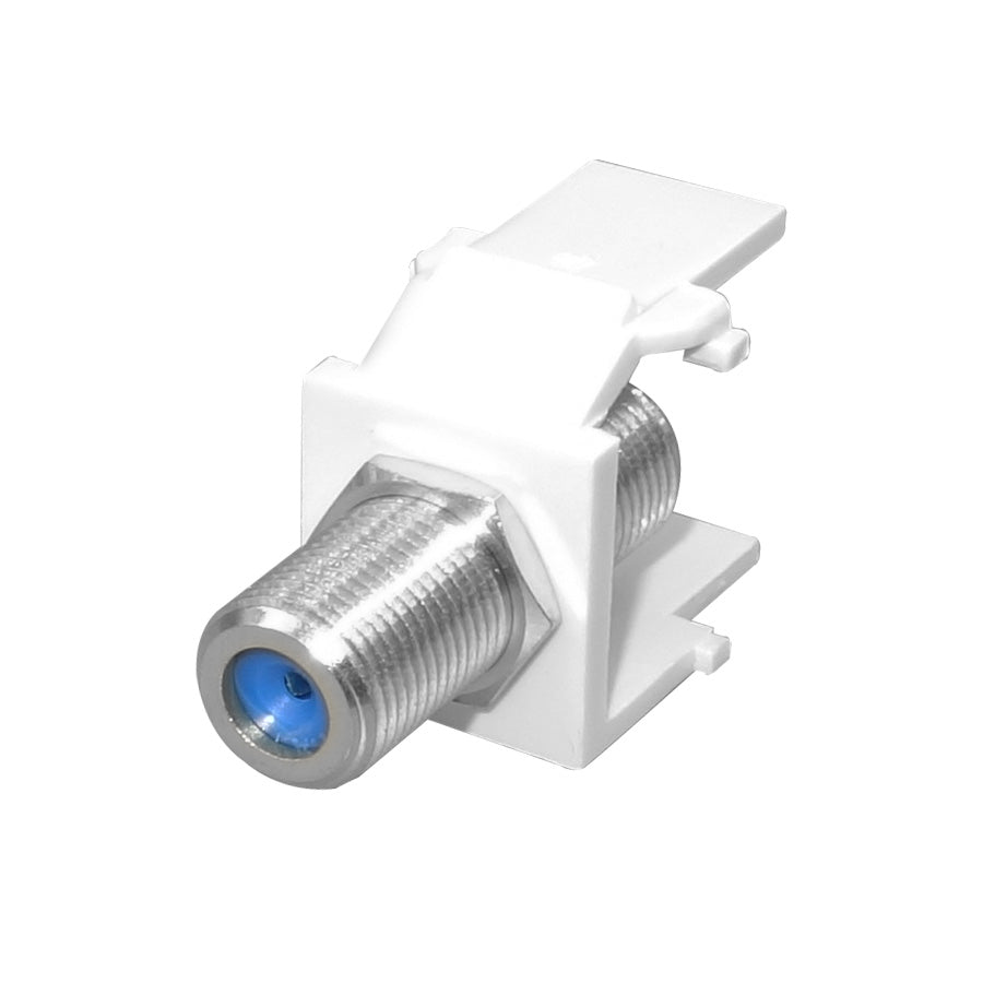 S45-3209W F-Connector (3Ghz) Keystone Snap-in Inserts