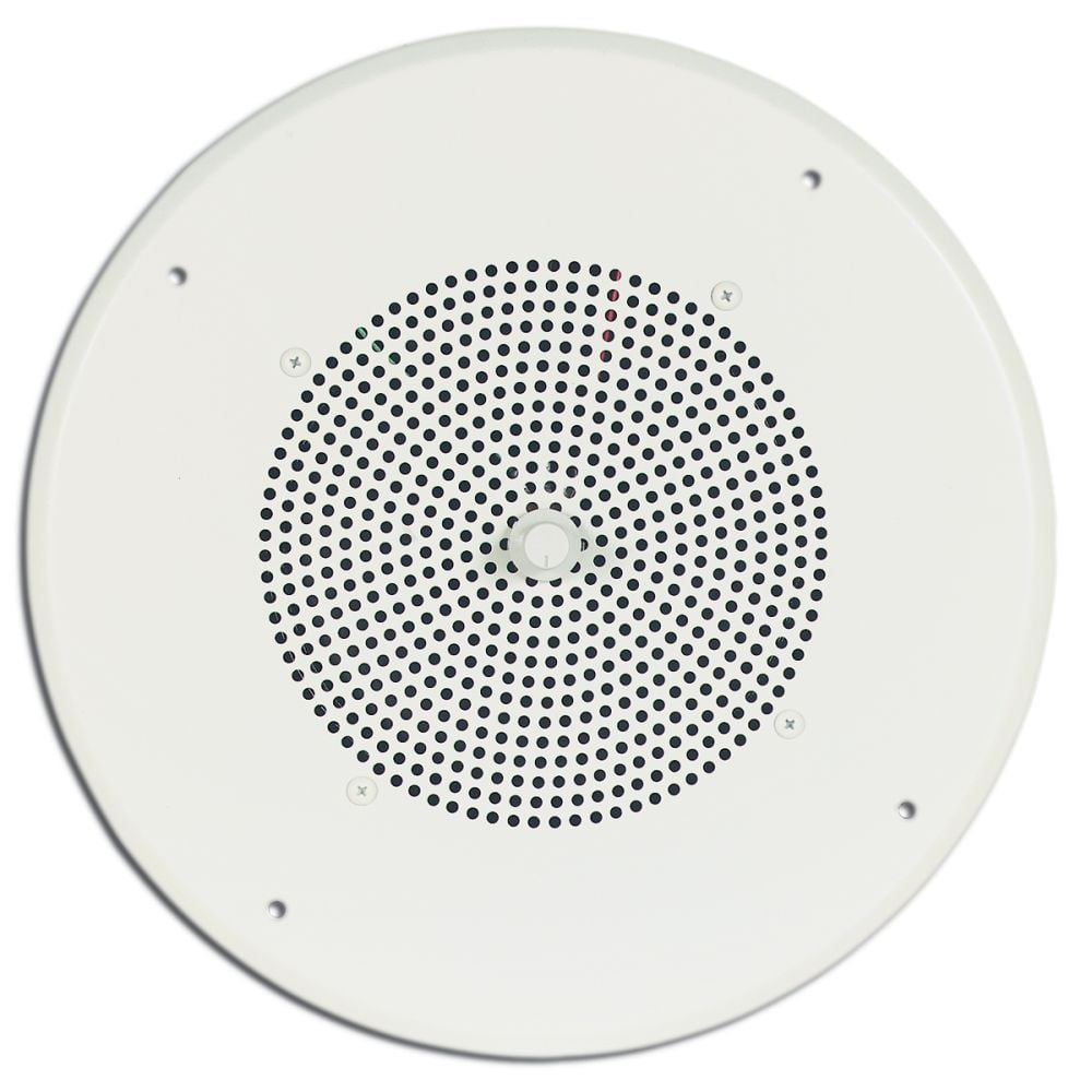 S86T725PG8WVR - 8" White Ceiling Speaker with Volume Control for Commercial Spaces