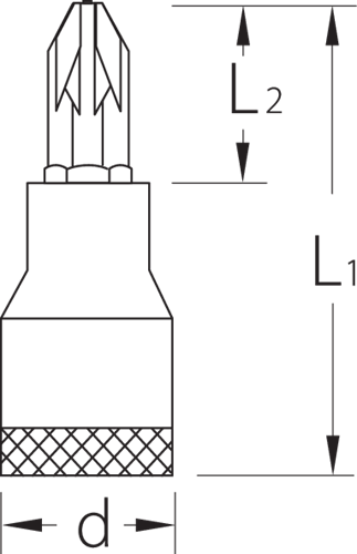 1640984 - 3/8" Screwdriver Bit Socket with Non-Slip Grip