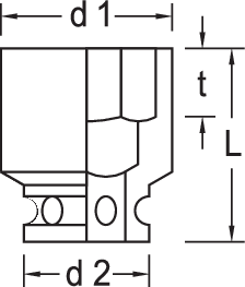 1560557 - DIN-Certified 30mm Impact Socket for Electric Tools