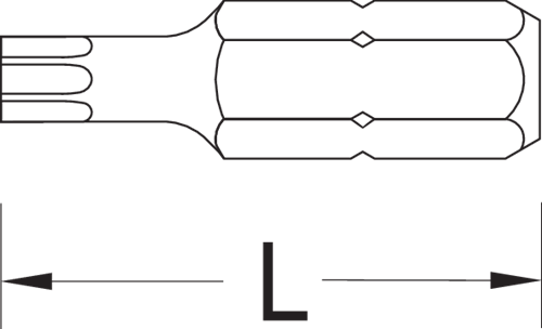 6542210 - 10-Piece TX T10 Screwdriver Bit Set with Vanadium Steel Finish