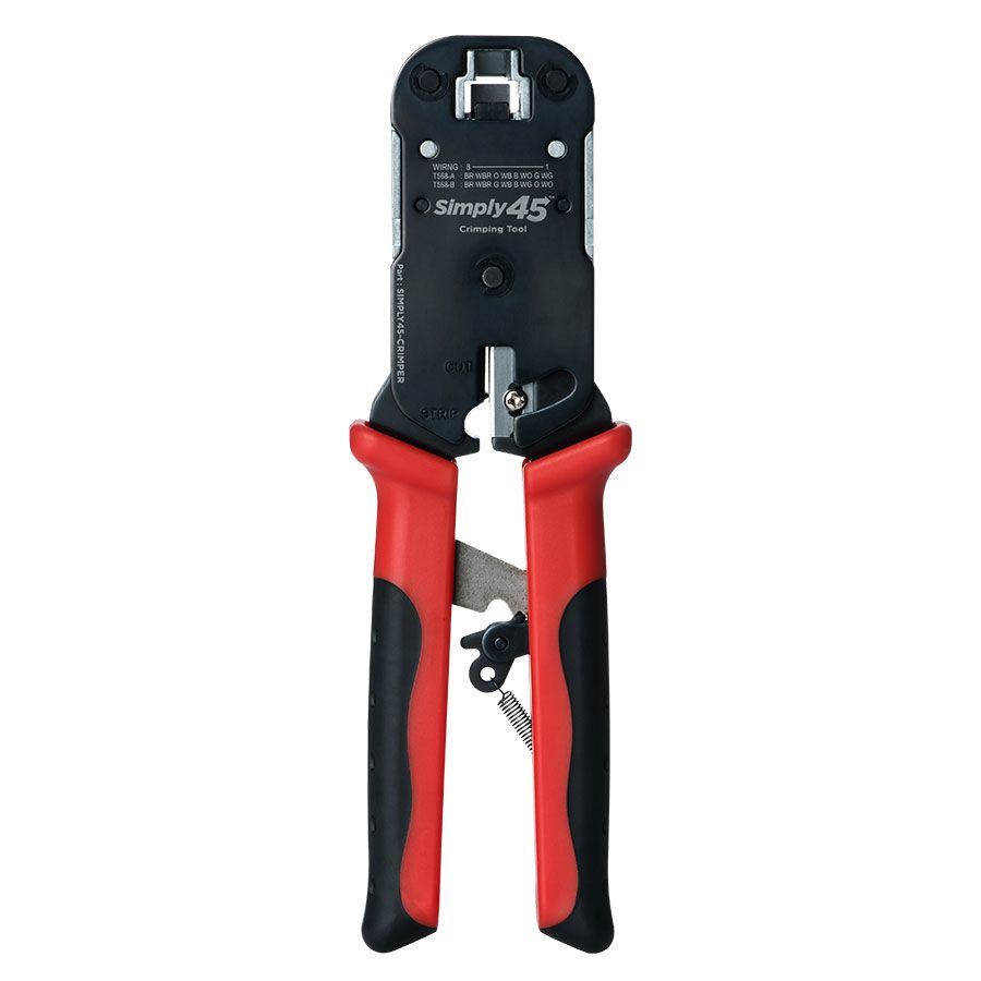 S45-C100 - Simply45 RJ45 Crimp Tool for all S45 UTP & STP Pass-Through & Standard Connectors