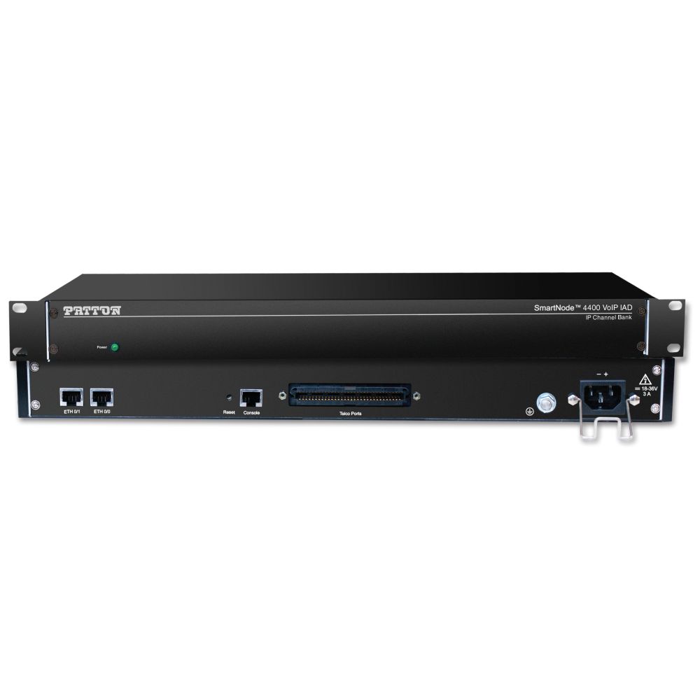 SN44XX - Patton VoIP Gateway Router with 32 FXS Ports and Quality of Service