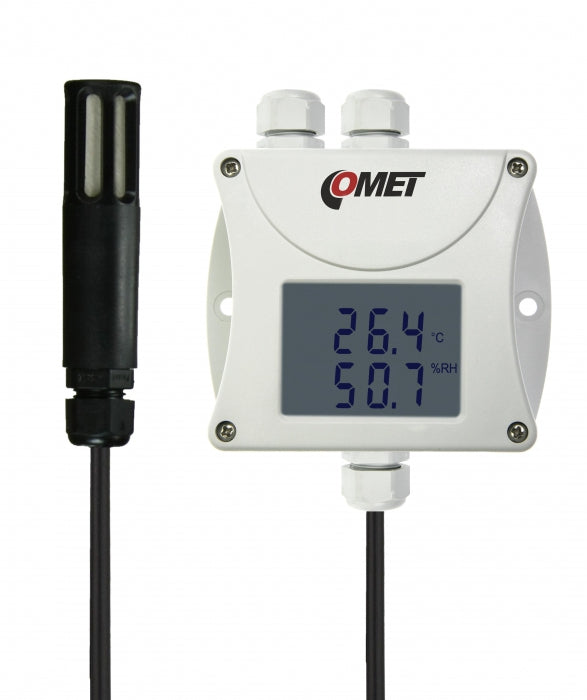 Temperature and Humidity Transmitter with External Probe - RS485 Output