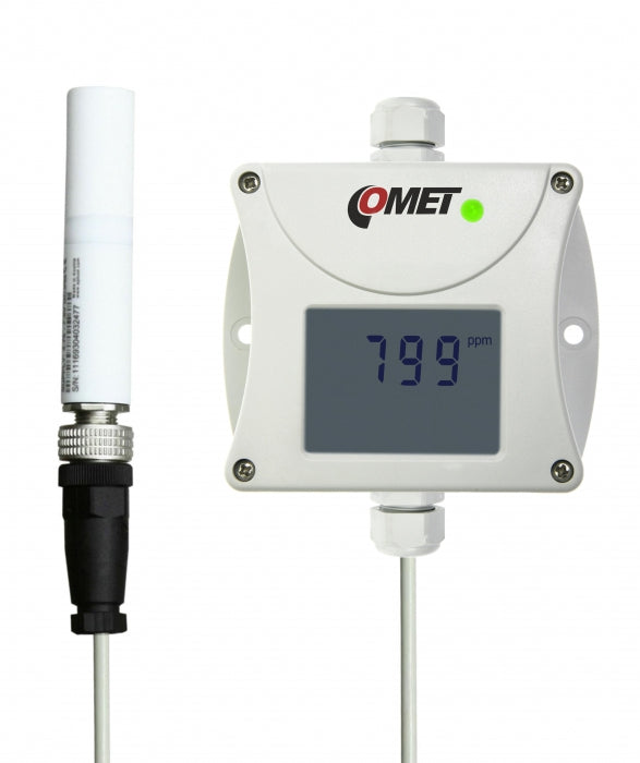 CO2 Concentration Transmitter with External Probe - 1m Cable