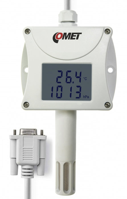Industrial Temperature, Humidity, Barometric Pressure Transmitter - RS232 Output