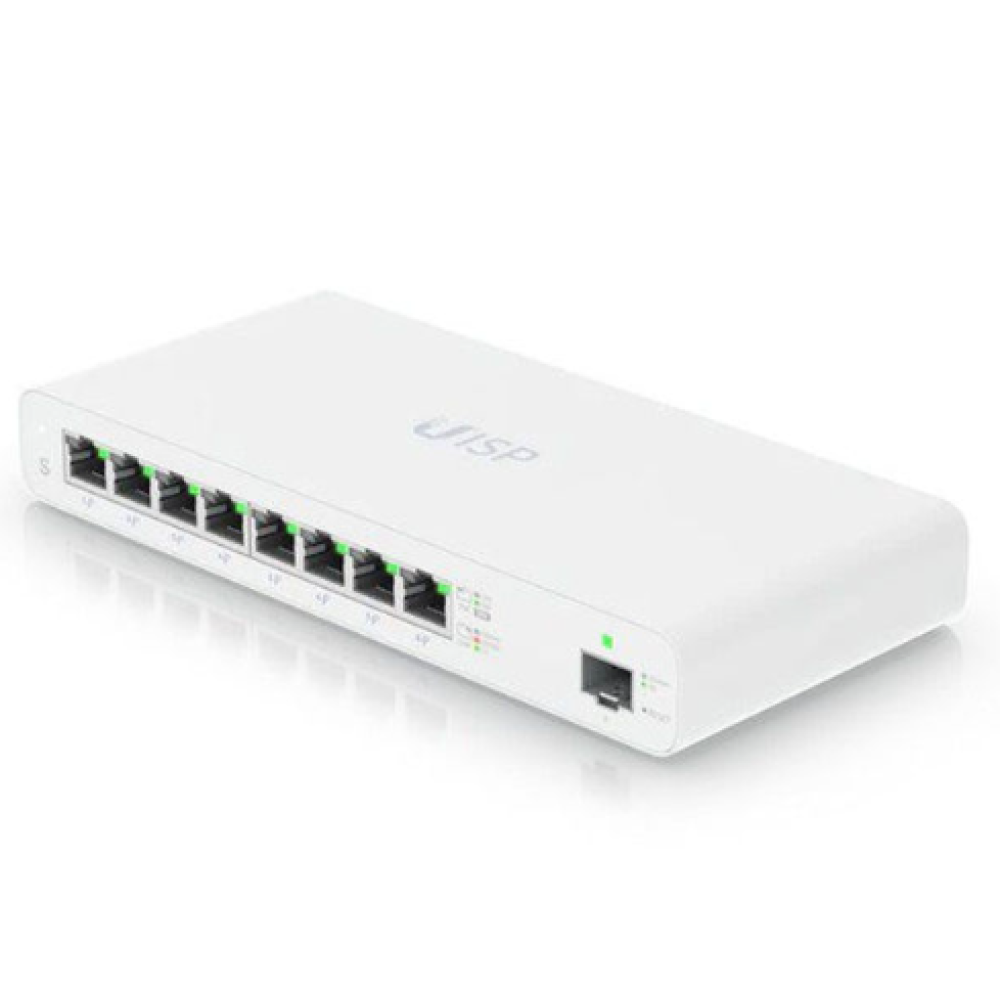 UISP-S - 8-Port PoE Switch with 110W Power Supply for ISPs