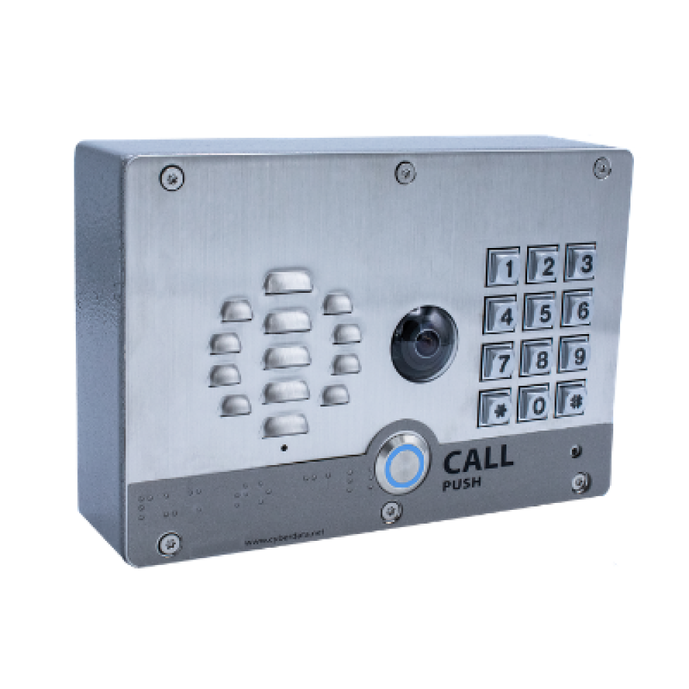 11414 - SIP-enabled Outdoor Video Intercom with Keypad and Two-Way Audio