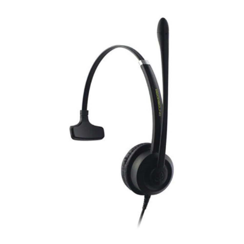 CRYSTAL2701 - Adjustable Noise-Canceling Monaural Wired Headset for Comfort