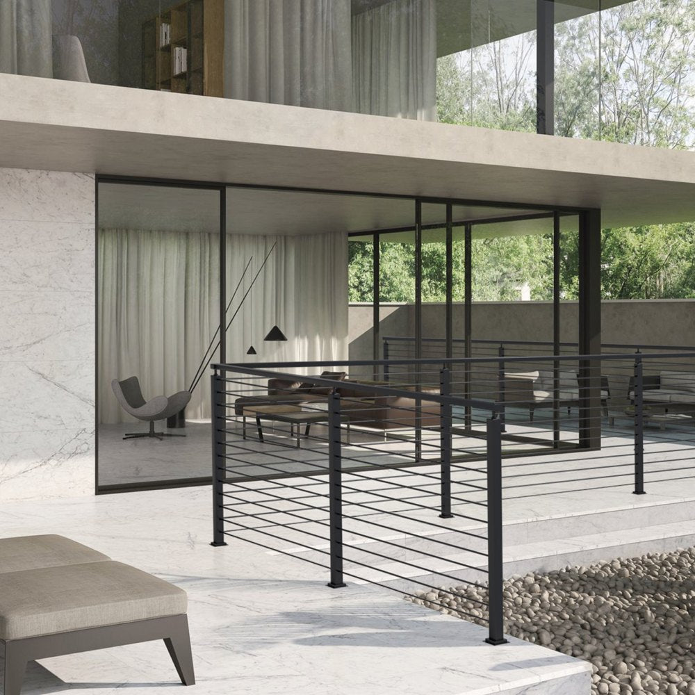 HR-007 - 42" Stainless Steel Cable Railing Post for Indoor/Outdoor Use