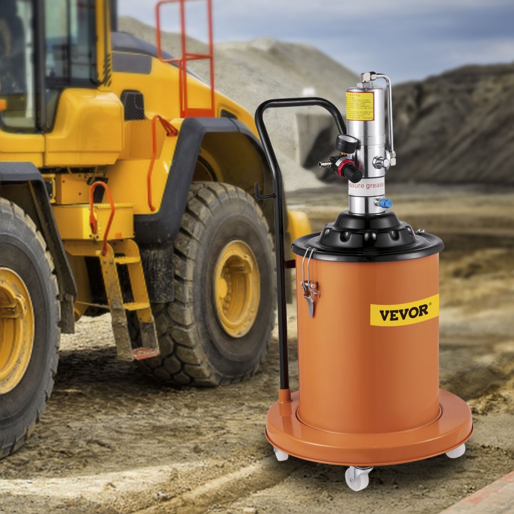 010637510123 - 20L Electric Grease Pump with Wheels & 360° Gun