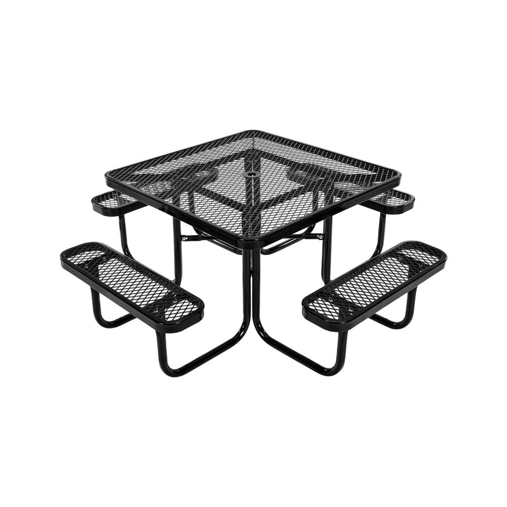 ALF-003 - Durable Steel Picnic Table for Outdoor Dining & Games