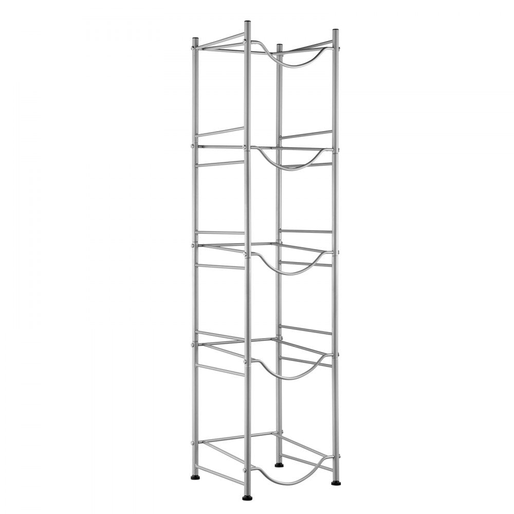 5 Water Bottle Rack-S - 5-Tier 53.3" Cast Iron Water Bottle Organizer