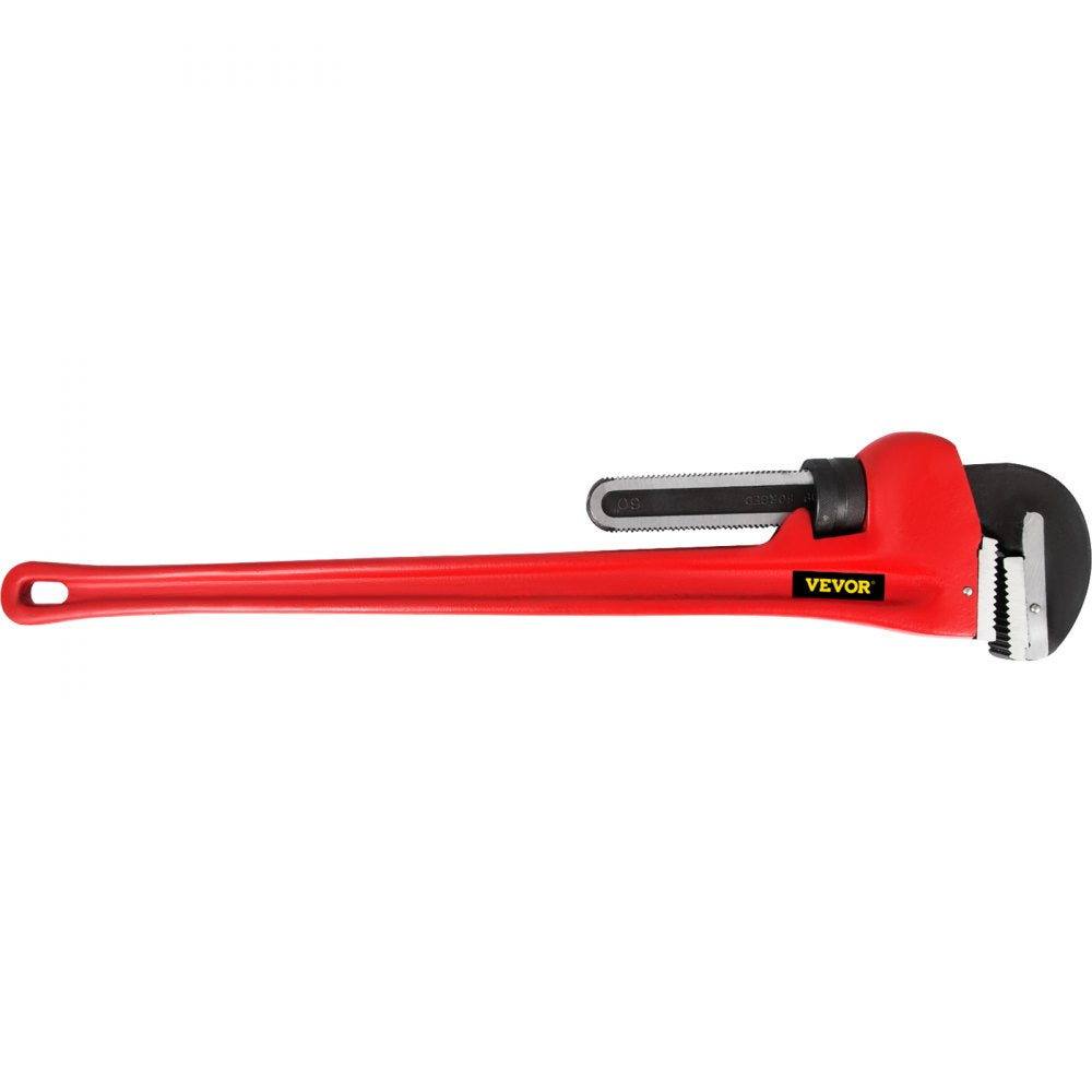 010464814576 - 60" Steel Pipe Wrench with Adjustable Jaw for Heavy-Duty Use
