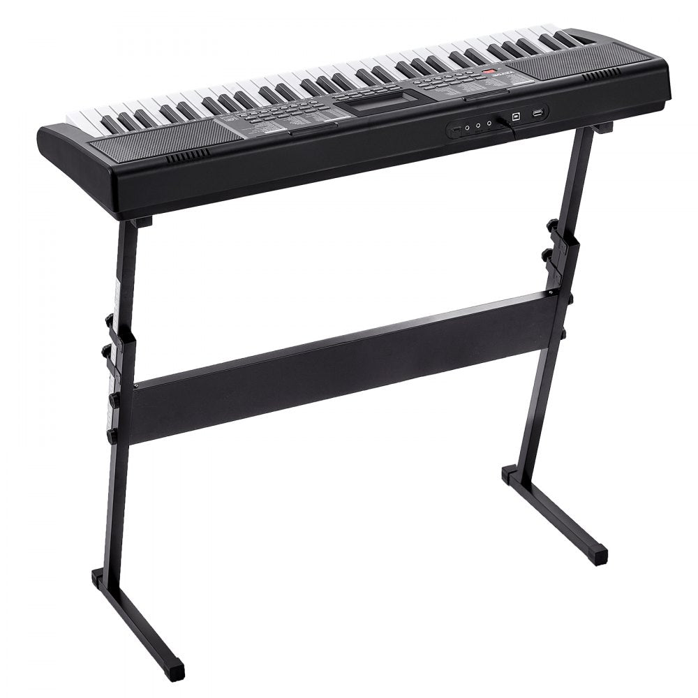 BD-662 - Portable 61-Key Digital Keyboard with Adjustable Stand and Headphones
