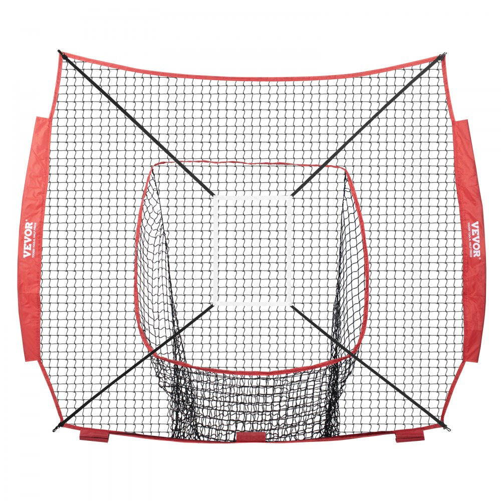 010355704659 - 7x7 ft VEVOR Baseball Softball Practice Net with Target Frames