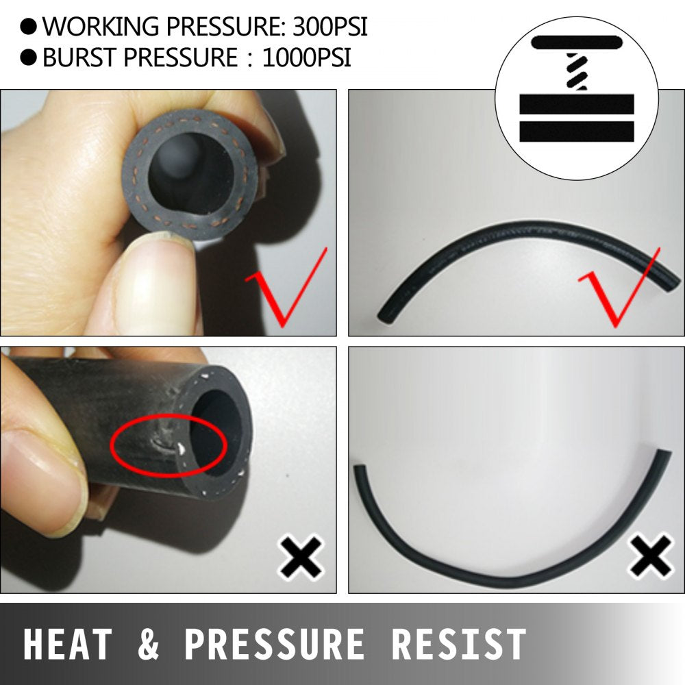 010157581219 - 32.8ft Braided 6AN Fuel Line Hose Kit for High Performance