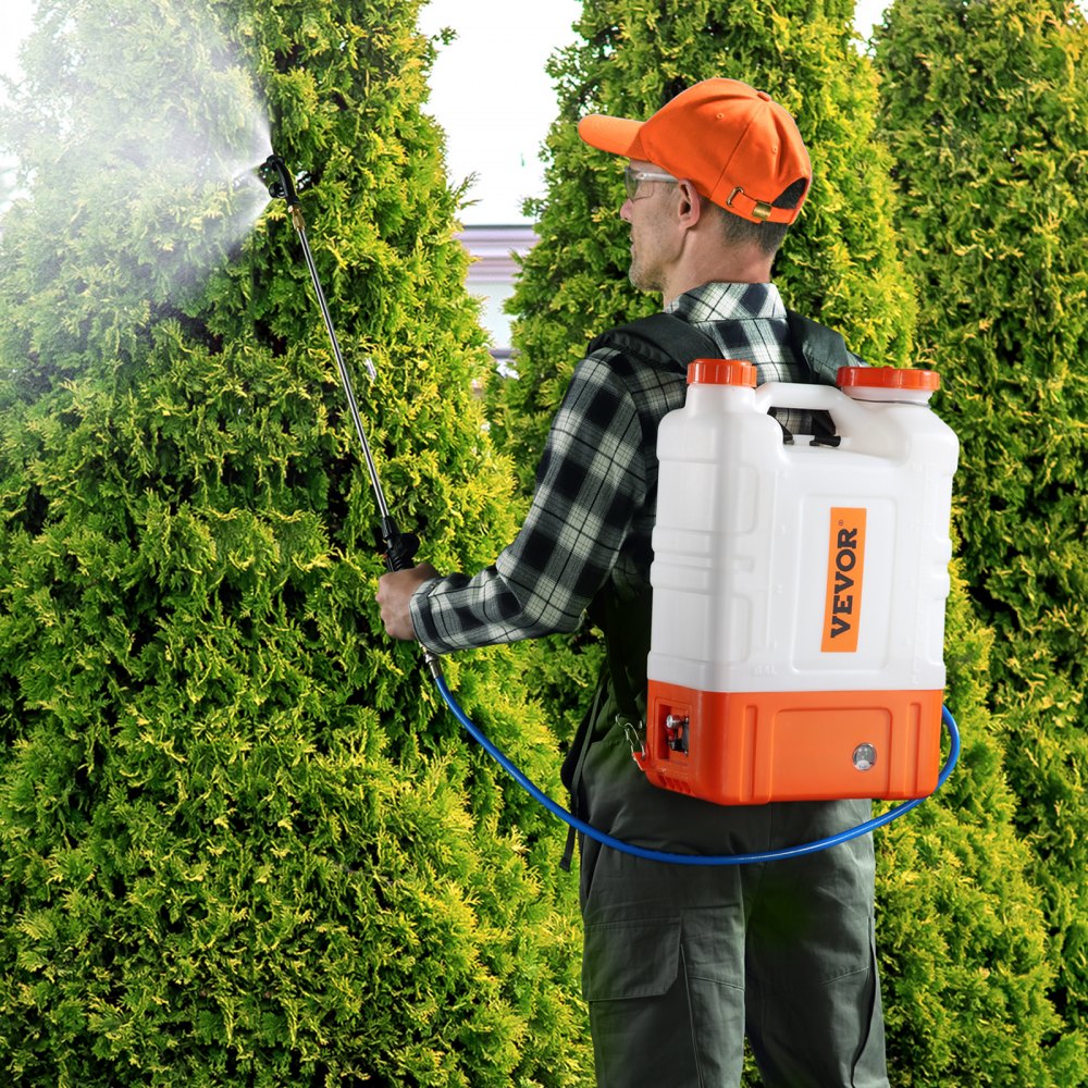 010911656970 - 4 Gallon Battery Backpack Sprayer with Adjustable Pressure