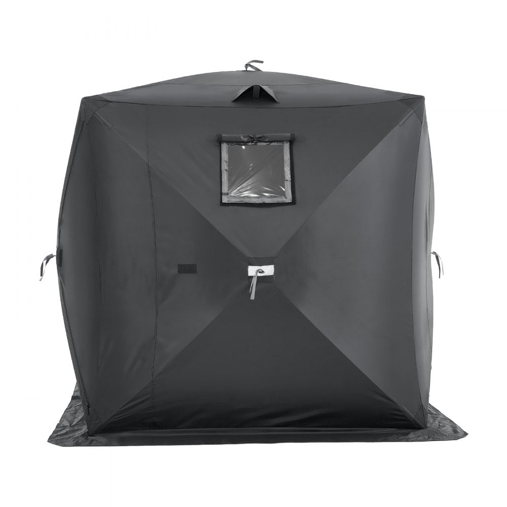 T039 - Spacious 3-4 Person Winter Ice Fishing Tent with Double Doors