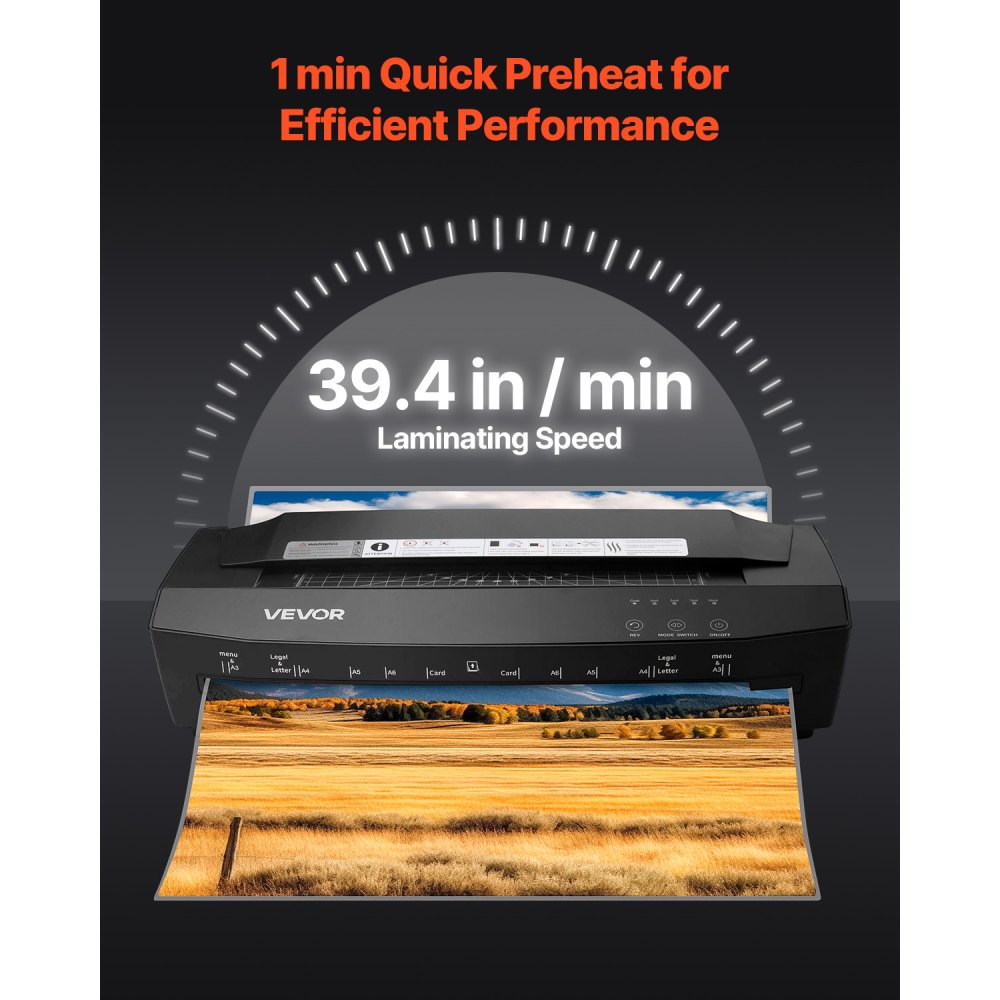 SL6319 - A3 VEVOR Laminator with Cold/Hot Modes, 12.6" Width