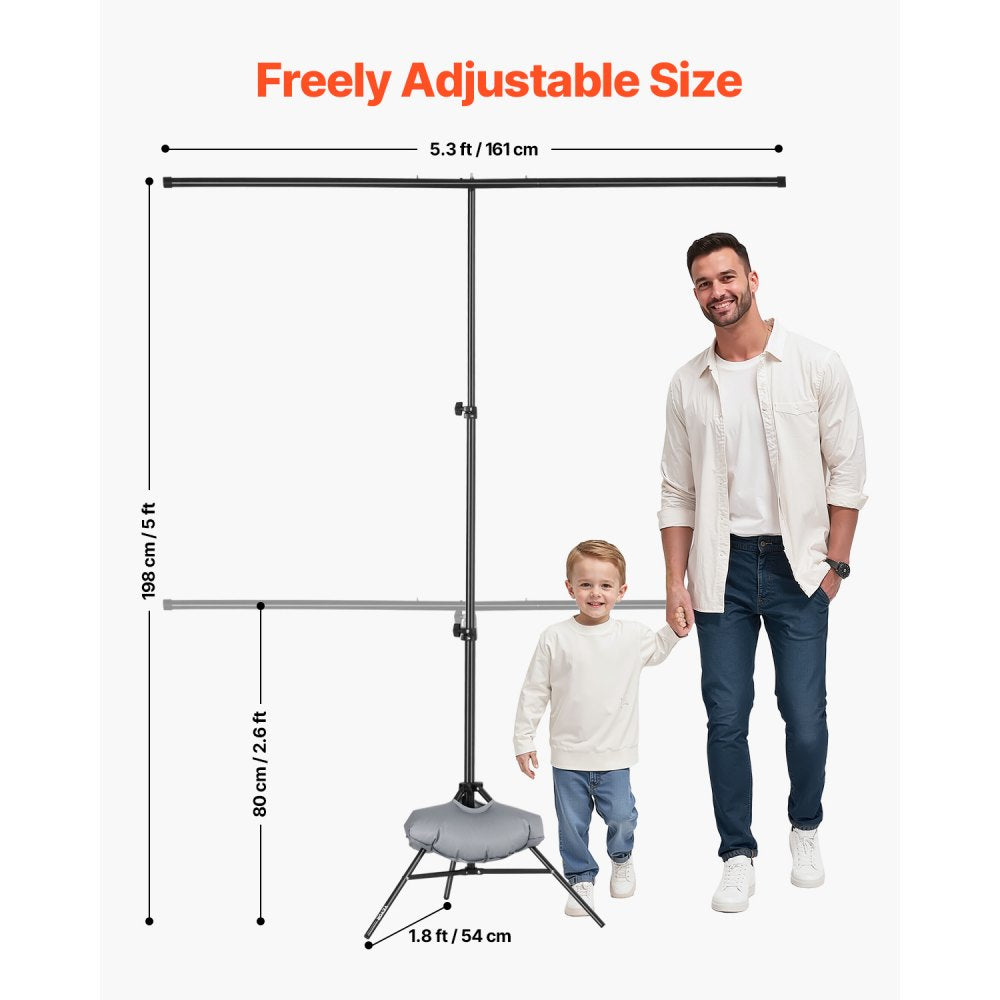 BJJ-565 - Adjustable 5x6.5 ft Backdrop Stand for Video and Photography