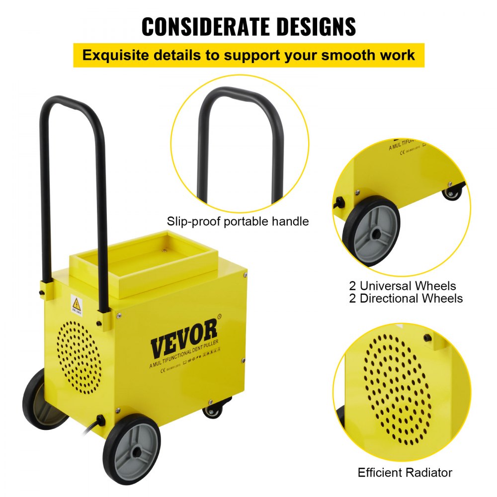 010464851716 - VEVOR SG-7500 Portable Dent Puller with Copper Transformer