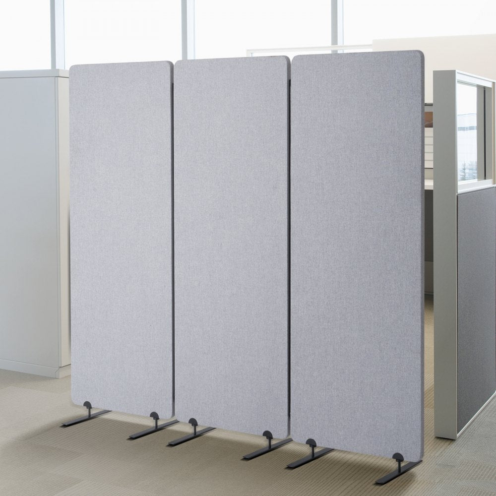 TLD-001 - 3-Panel Soundproof Partition, 72.4" x 65.2" for Privacy