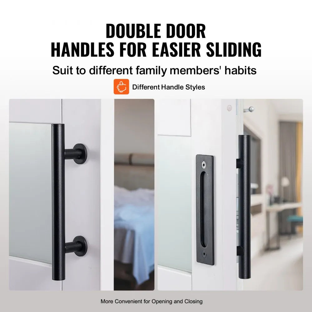 42BL - 84" Cedarwood Barn Door & Hardware Kit for Stylish Dividers