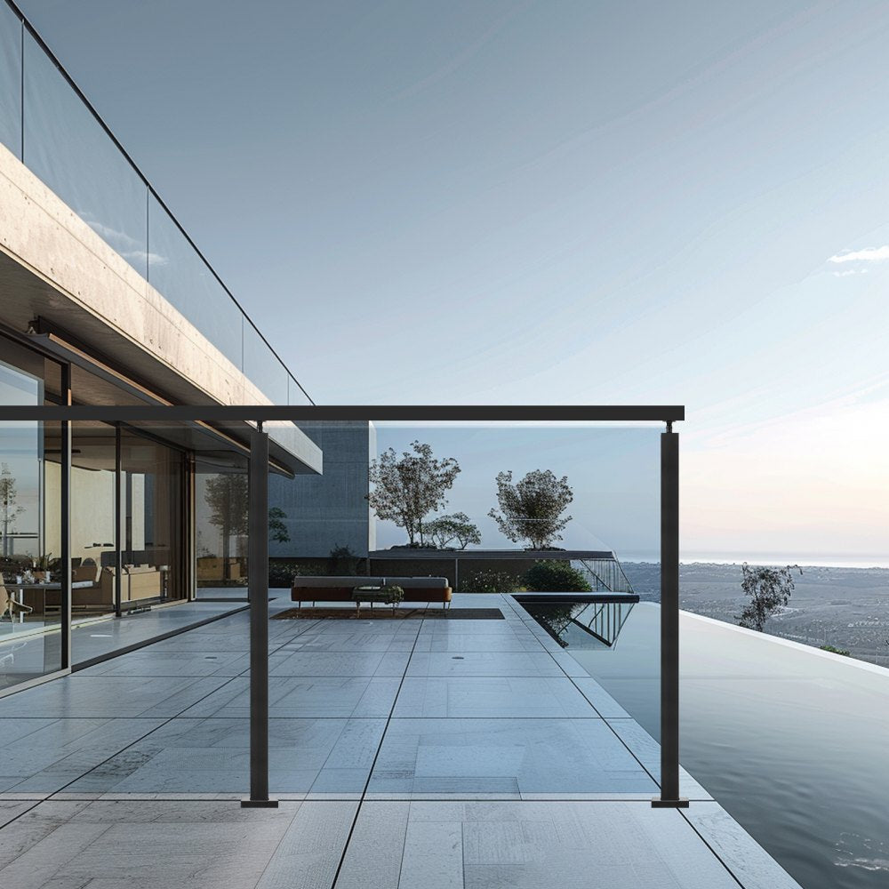 BLLGZ03 - Durable SUS304 Stainless Steel Glass Clamp for Outdoor Use