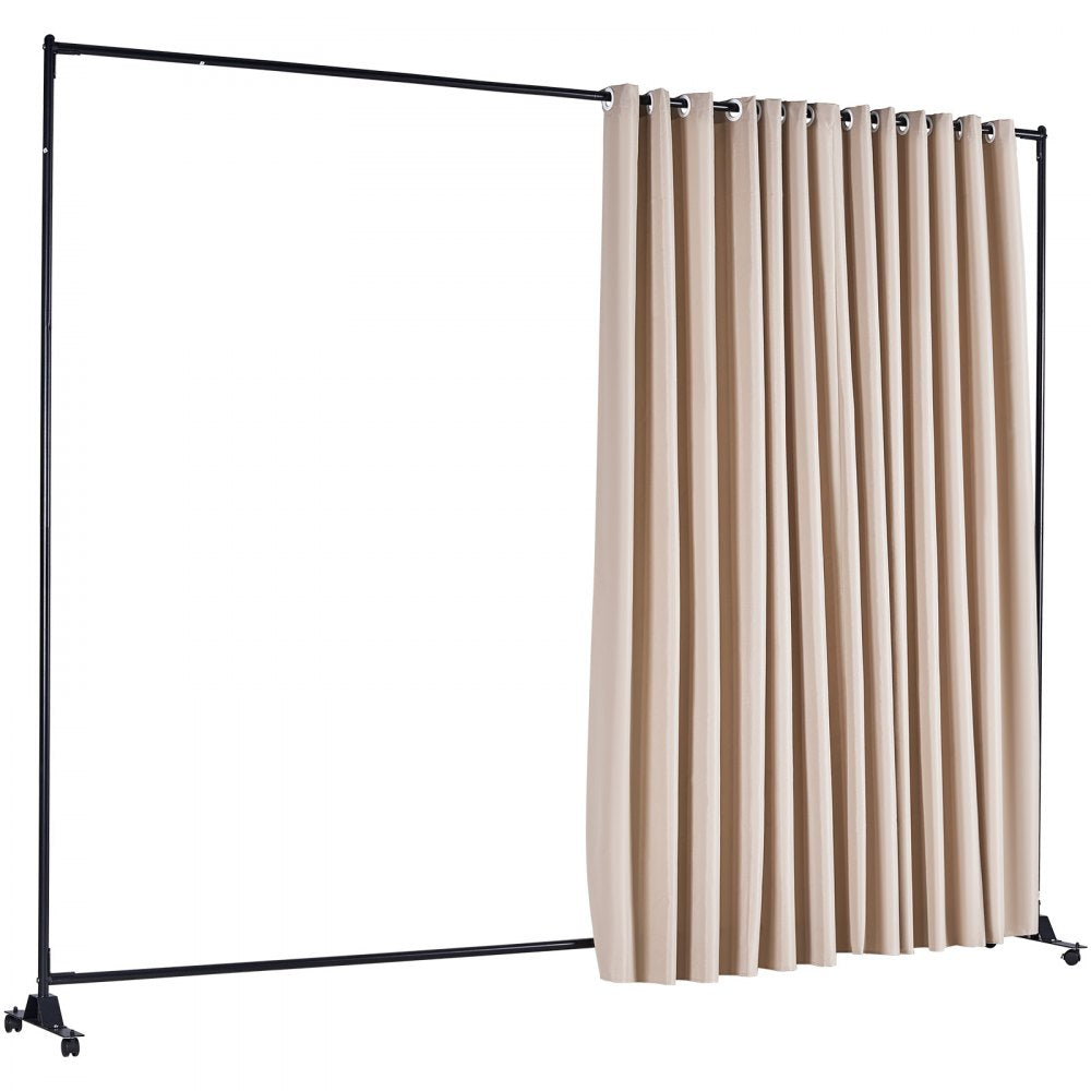010917911082 - 8ft Tall Portable Fabric Room Divider for Privacy
