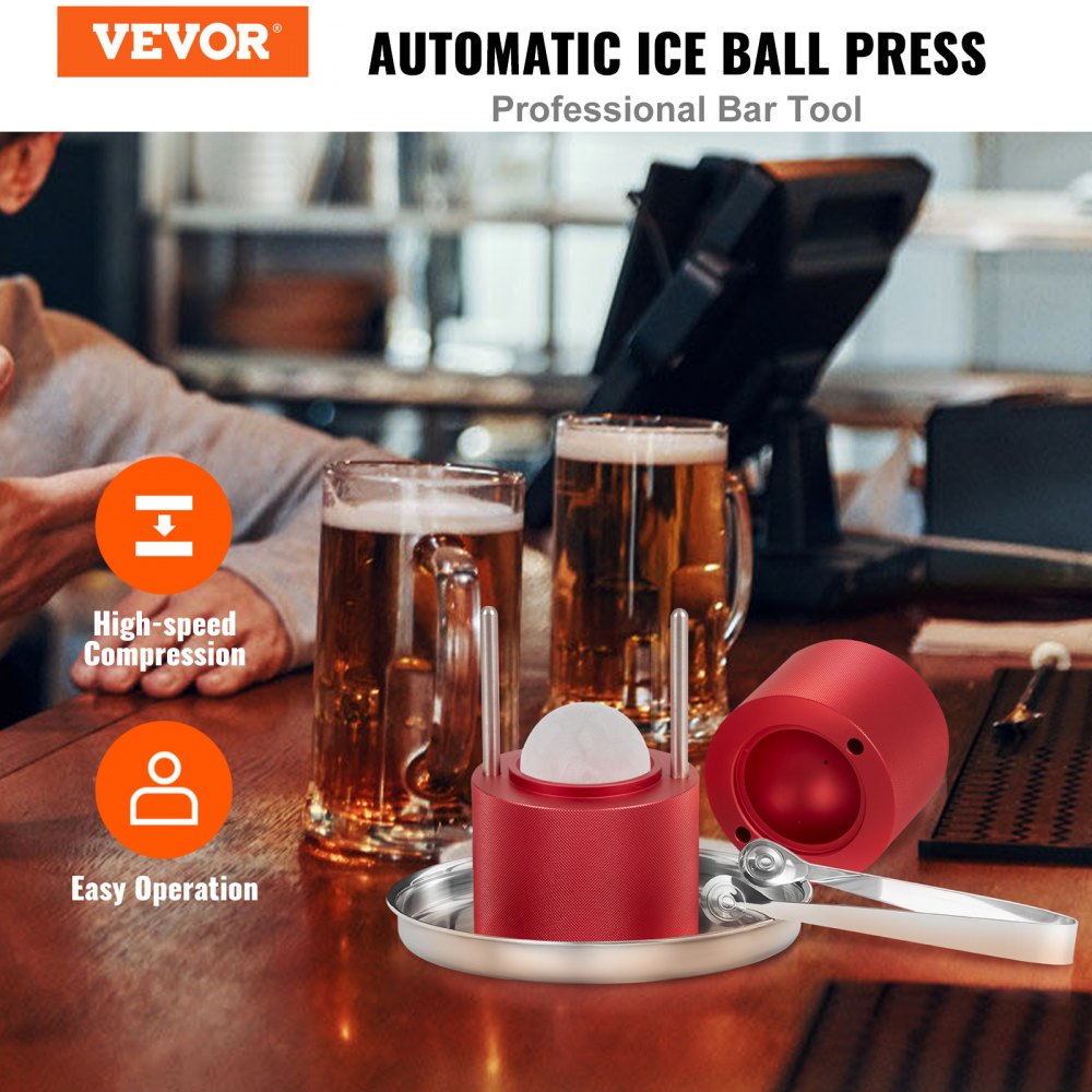 KH-B02-3 - Elegant Ice Ball Maker for Whiskey and Cocktails