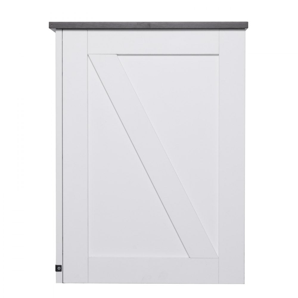 JMY-002 - Multi-Functional Farmhouse End Table with Charging Station