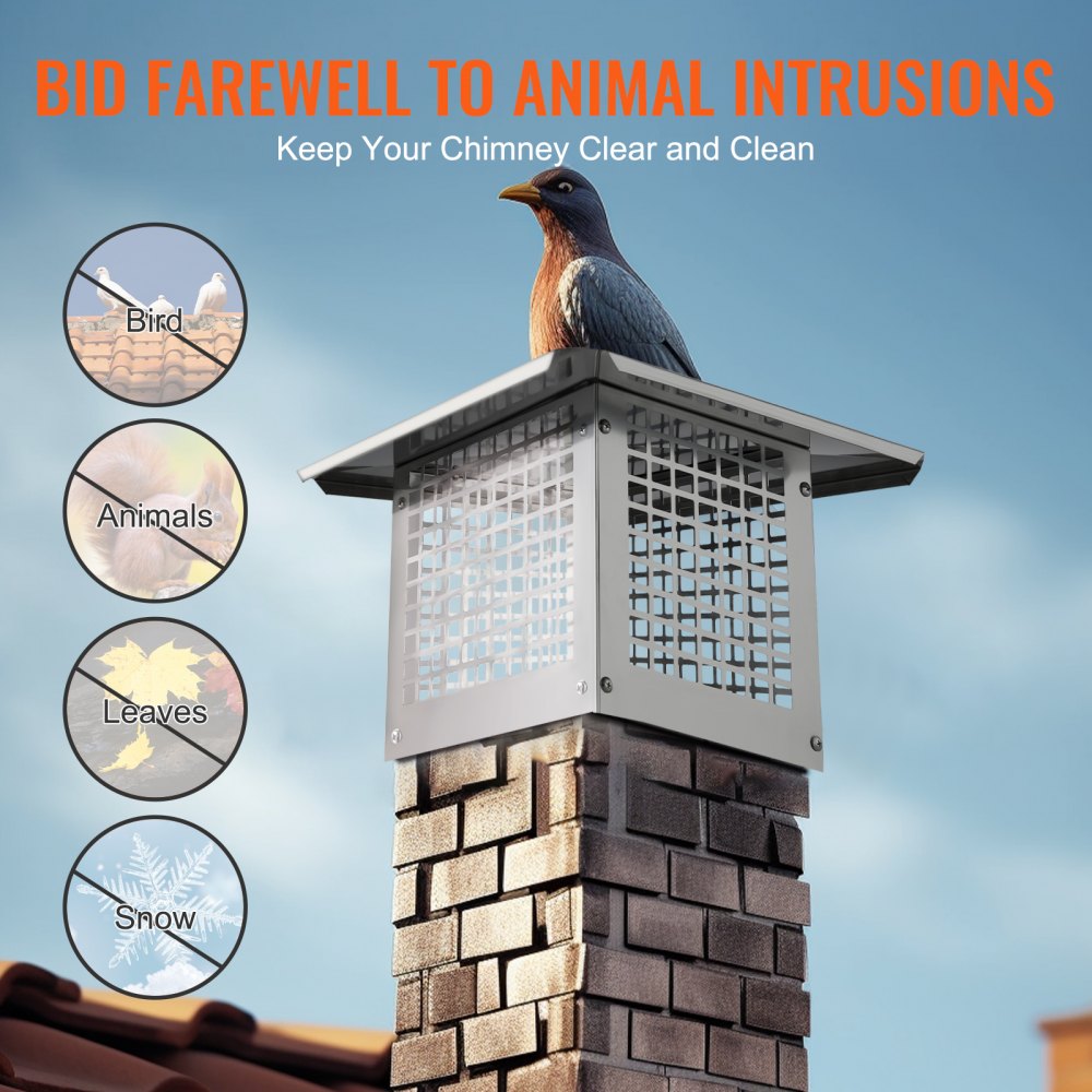 SSRC-9*13 - Durable 304 Stainless Steel Chimney Cap with Easy Installation