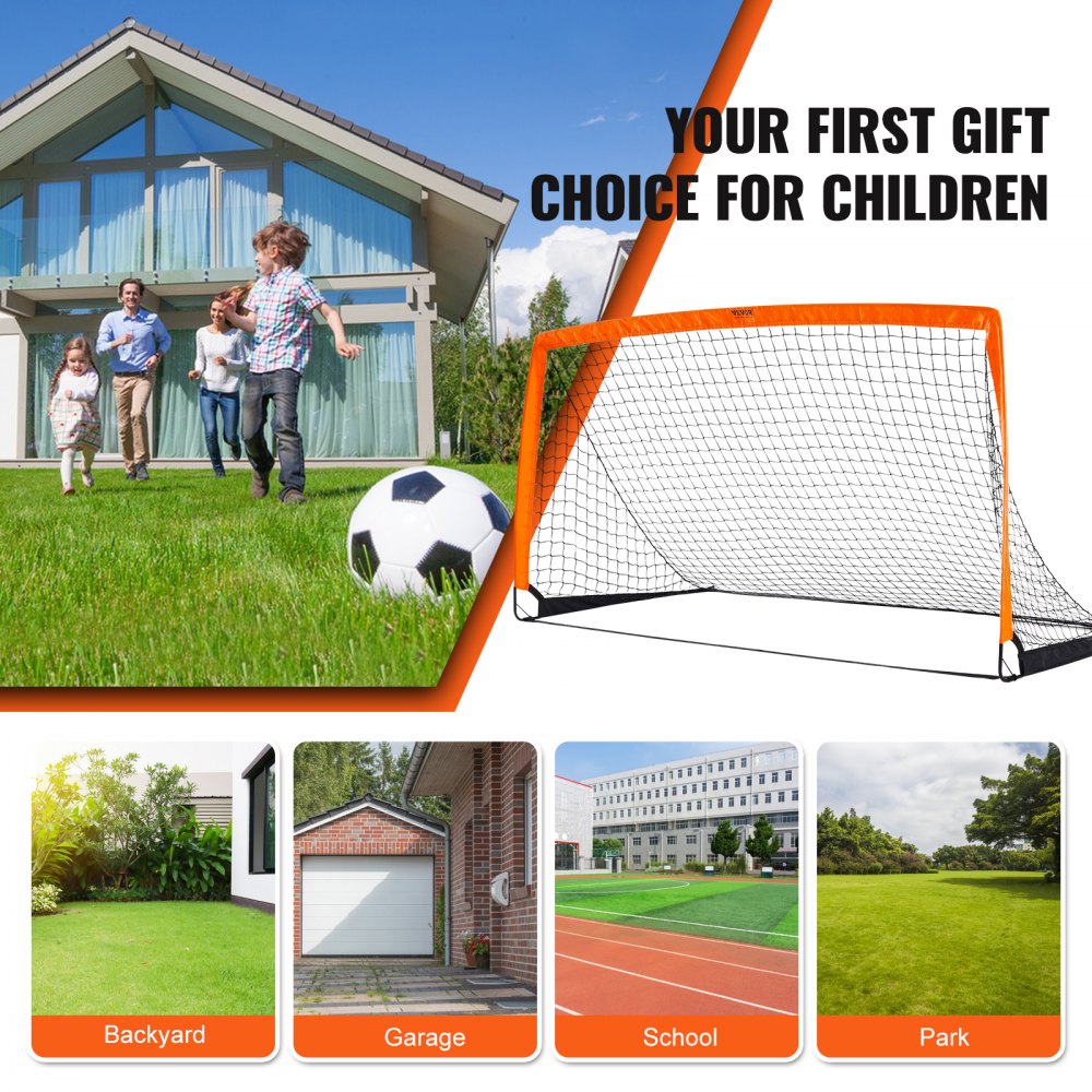 SSPDY4021AL - Lightweight 6.5ft Portable Soccer Goal - Easy Setup & Transport