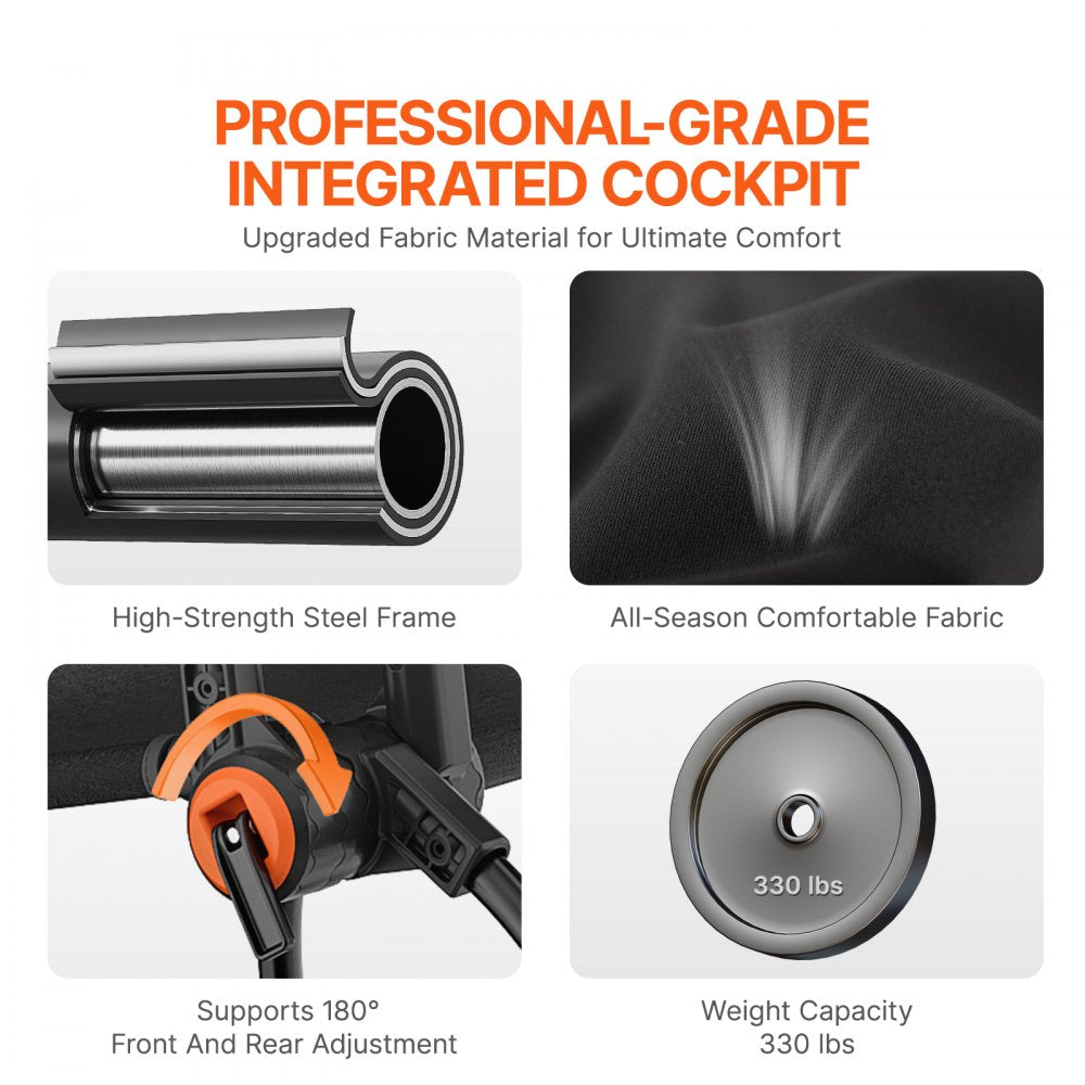 FC-L03 - Adjustable Carbon Steel Racing Wheel Stand with Comfort Upholstery