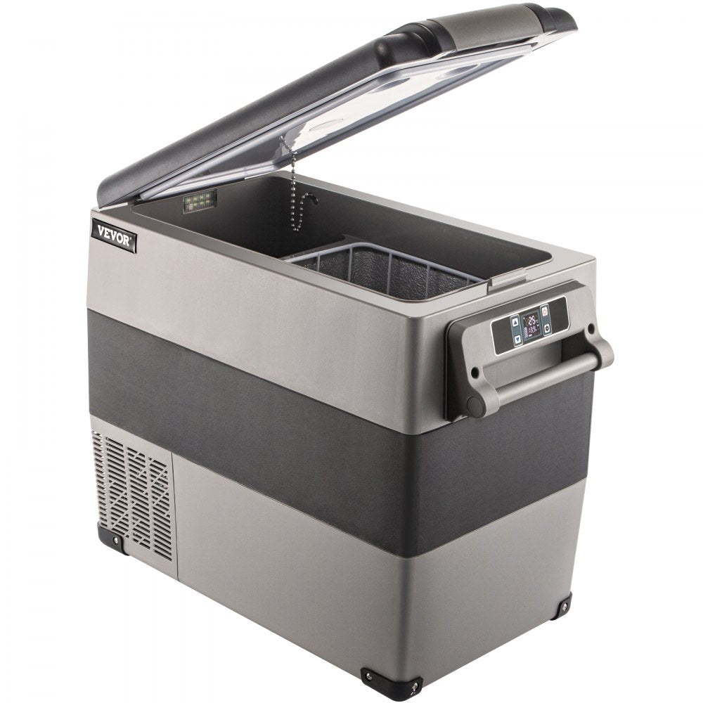 010213874704 - 58 Qt Portable Car Fridge with Digital Panel & Rapid Cooling