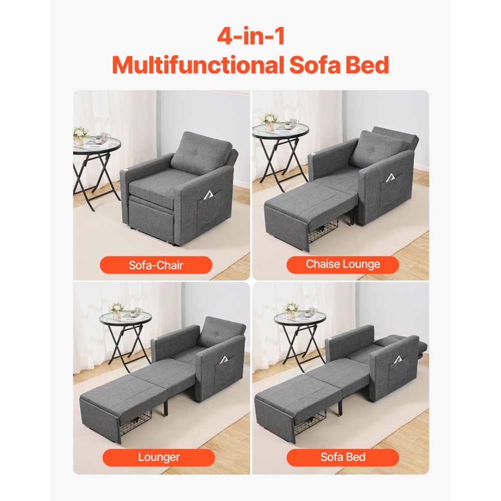 LW-0666-1 - Adjustable VEVOR Sleeper Sofa Bed with Rotatable Table