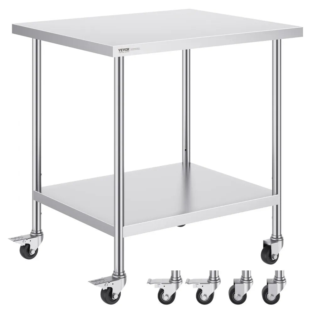 HETG-30*36 - Durable 30x36 Stainless Steel Work Table with Adjustable Height