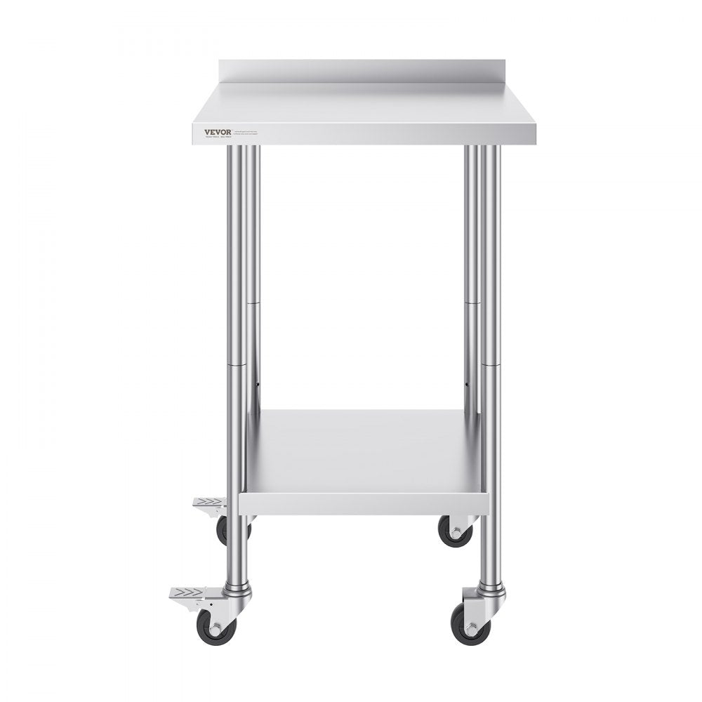 HETG-24*24-L - 24" Stainless Steel Work Table for Food Prep & Storage