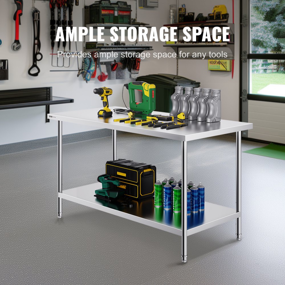 HET-30*60 - Durable 30" x 60" Stainless Steel Prep Table for Versatile Use