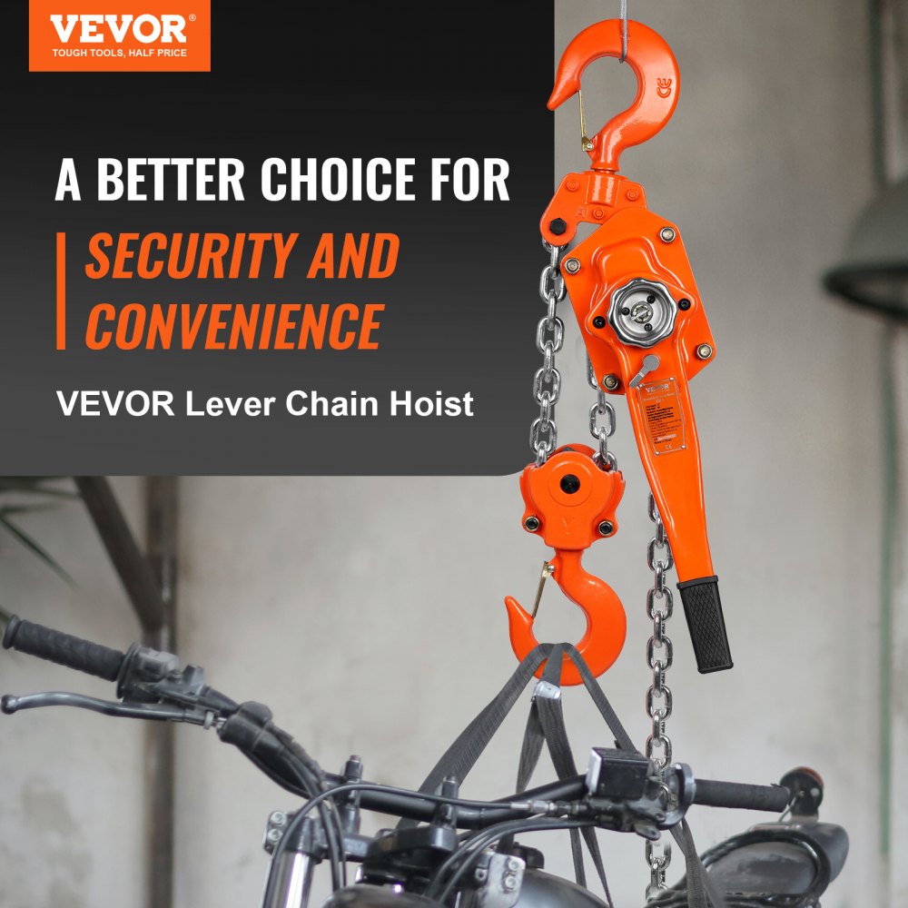 010297961413 - 13200 lbs VEVOR Lever Hoist for Heavy-Duty Lifting