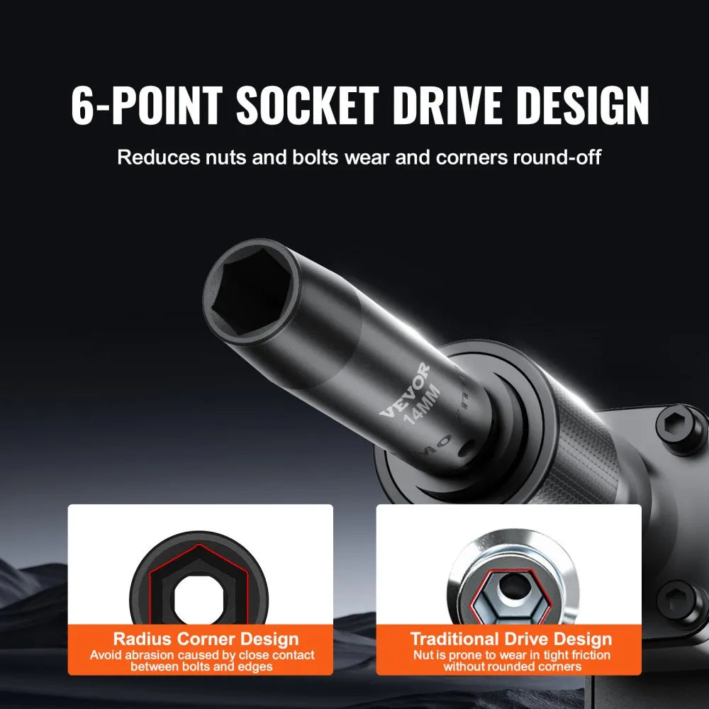 SS38306548 - 48-Piece Cr-V Impact Socket Set, SAE & Metric