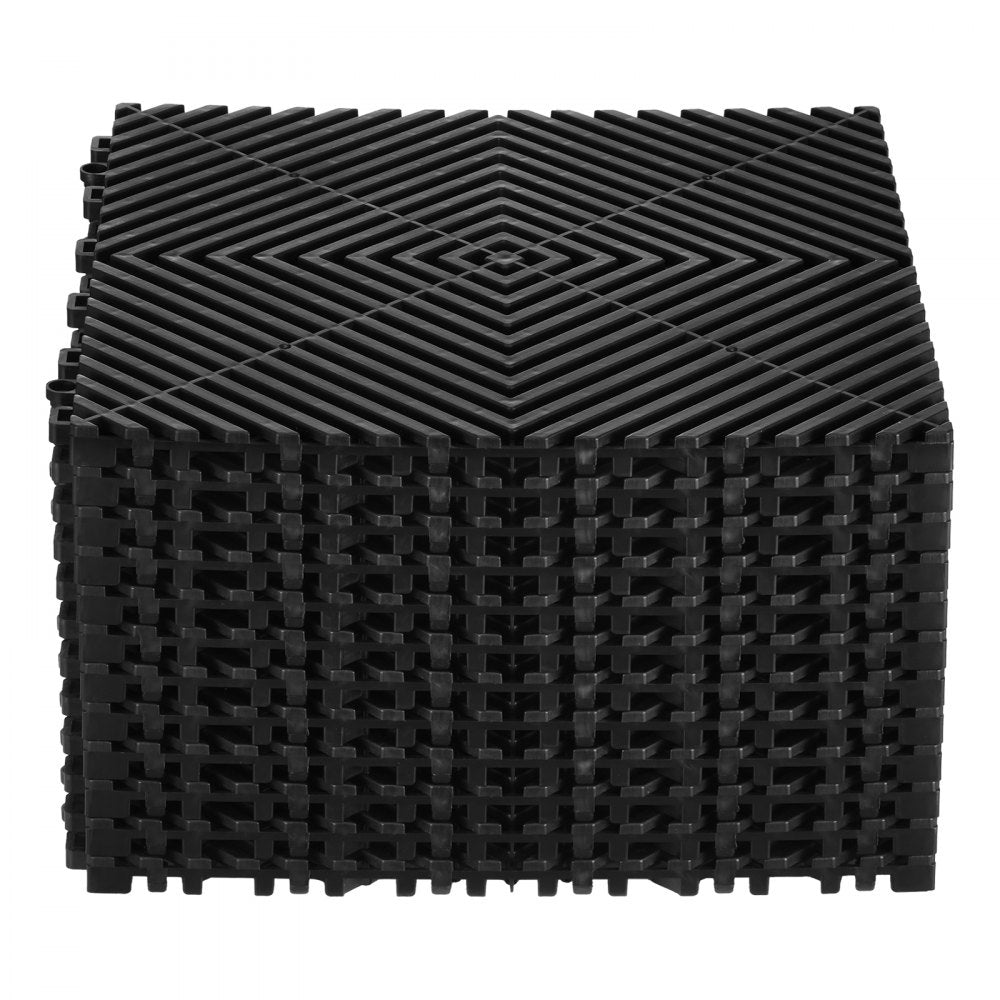 GS30*30*1.5-B - Heavy-Duty 12” x 12” Interlocking Drainage Mat for Effortless Water Flow