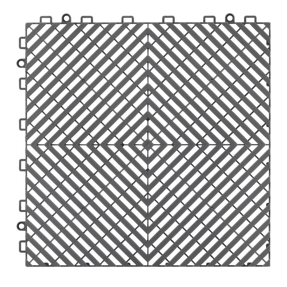 GS-30*30*1.5-G - Heavy-Duty Interlocking Drainage Mat for Garages and Commercial Use