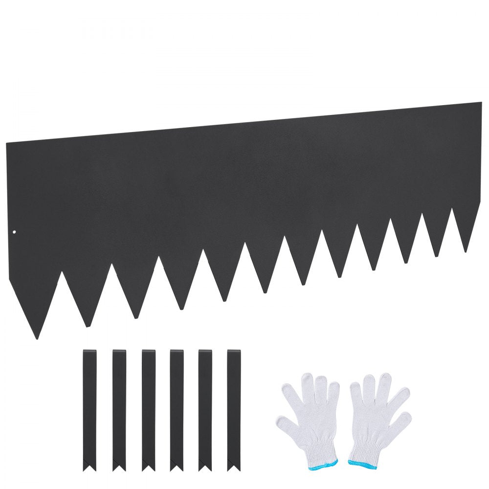 JC12*40in 4pcs - Durable Steel Garden Edging for Clean Landscape Borders