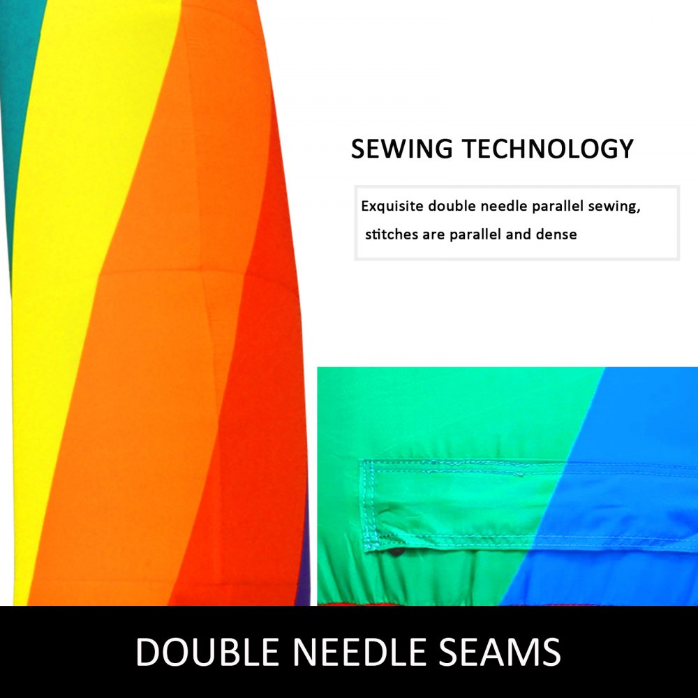 010950641765 - 26ft Rainbow Inflatable Arch with 350W Blower for Outdoor Events