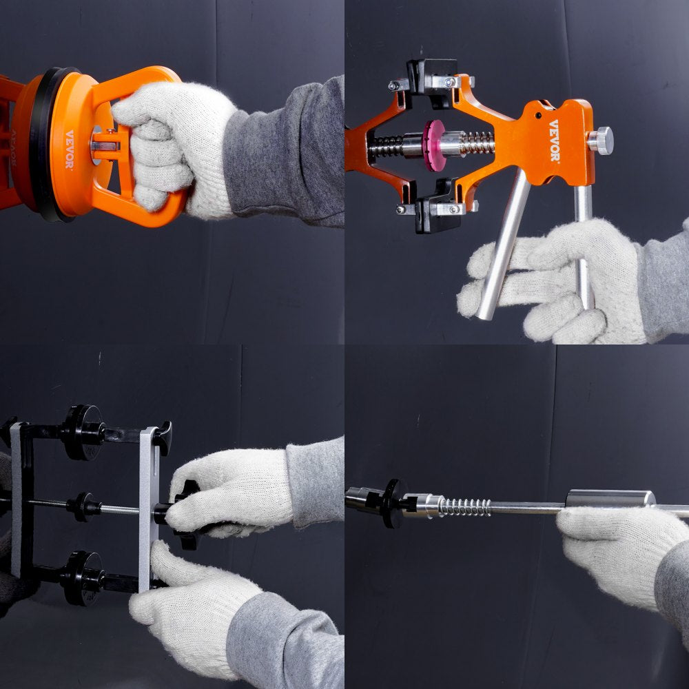 010186575703 - Adjustable Car Dent Puller Kit with 50 Pieces and Suction Cups