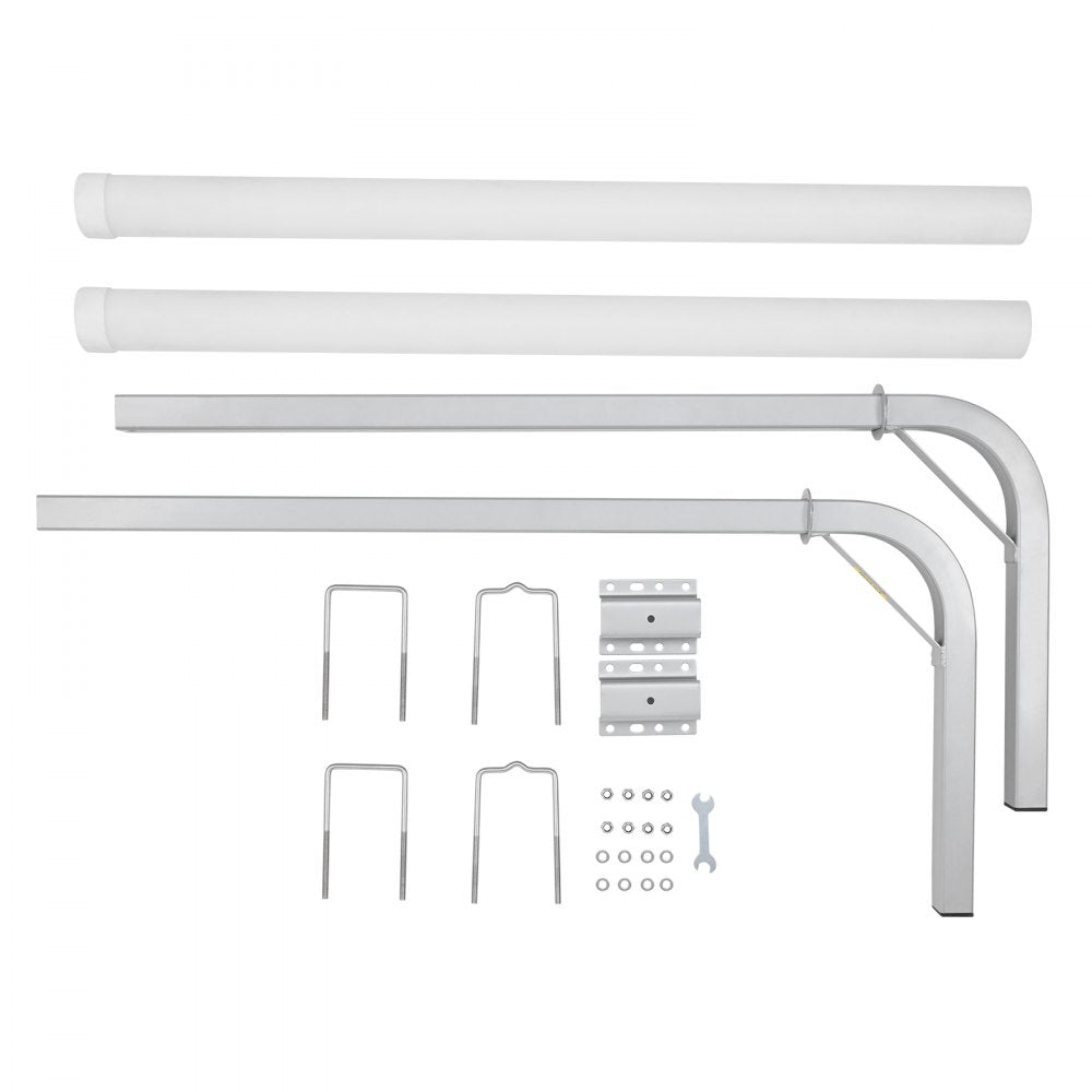 XSJ23-F03 - VEVOR 48" Marine Trailer Guide Set with Bright Red Lights